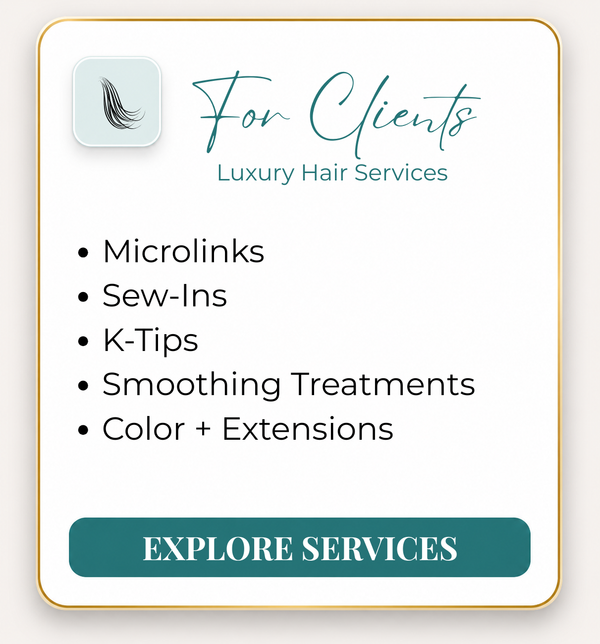 Luxury extensions, color, smoothing treatments, and healthy hair solutions.